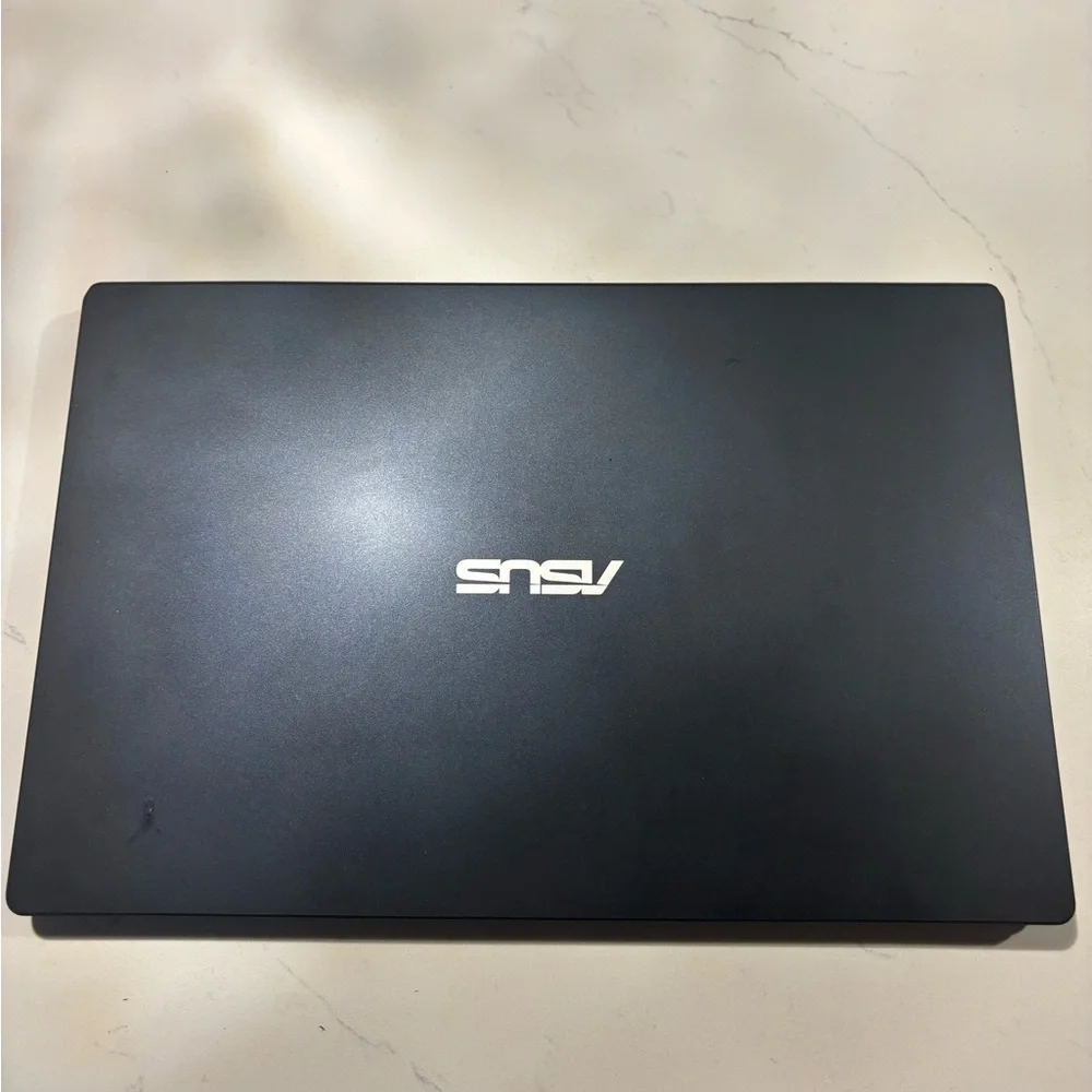 ASUS Black Laptop with Matte Finish and Fingerprint-Resistant Design
